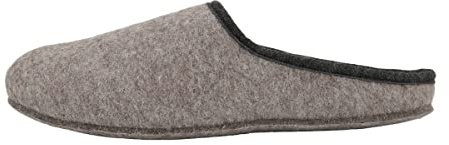 Hollert Filzpantoffeln FYNN Herren Slipper Puschen Schlappen federleichte gemütliche warme Schuhe Größe 44 EU, Farbe Beige