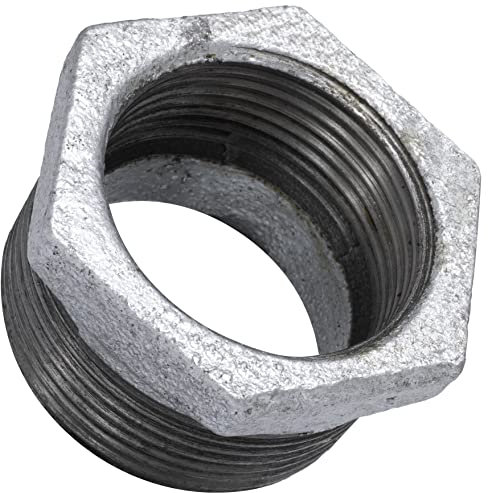 AERZETIX - C64936 - Riduzione maschio/femmina 1 1/2''x1 1/4 zincato - in ghisa - raccordo tubo filettato con fermo interno per avvitare - idraulico-riscaldamento impianto di acqua alimentazione
