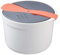 Microwave Rice Cooker, 2L Microwave Steamer Set with Rice Scoop, Lid, Strainer and Steaming Pot, Dishwasher Safe, Food Grade Microwave Rice Cooker Set ​for Vegetables Meats Home Office Use(Orange)