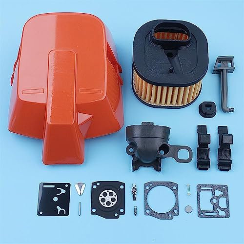 MANGRY Kit adattatore di aspirazione coperchio filtro aria Hd adatto for Husqvarna 372XP 365 362 371 372 motosega 503 81 77-01 pezzi di ricambio di ricambio