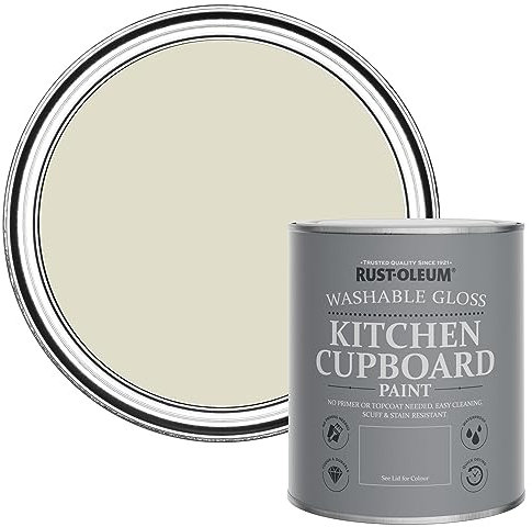 Rust-Oleum Beige Kitchen Cupboard Paint in Gloss Finish - Relaxed Oats 750ml