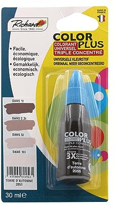 Générique Colorant Universel TRIPLE CONCENTRE Pour peinture jusqu'a 10 Litres - 30ml – Made in France - TERRE AUTOMNE - 2056