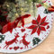LDFHOIN Knüpfhaken Set Weihnachtsbaumdecke Knüpfteppich DIY Rund Tapisserie Teppich Zum Selber Knüpfen Kreuzstich-Set Für Erwachsene Handwerk Geschenke Weihnachten Dekorationen 100cm