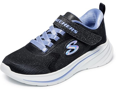 Skechers Mädchen Wave 92 Sneaker, Schwarz, 32 EU