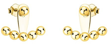SOFIA MILANI - Damen Ohrringe 925 Silber - vergoldet/golden - Kugel Ohrstecker - E2462