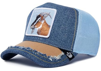 Goorin Bros. Trucker Cap Silky Goat Denim Blau, Size:OneSize