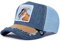 Goorin Bros. Trucker Cap Silky Goat Denim Blau, Size:OneSize