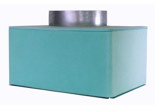 Plenum in Lamiera Zincata d'Acciaio Coibentata Made in Italy per Bocchette Aria e Griglie Lineari - Massima Efficienza Termica e Resistenza Duratura - Flusso d'Aria Uniforme (30x15cm)