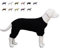 Lovelonglong Ribbed Dog Pajamas Cotton Knitted Dog Jumpsuits 4 Legged All Season Warm Pet Bodysuits for Large Medium Small Dogs Black XL