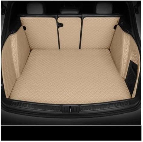 LADPZJNW Kofferraum Schutzmatte Für Mercedes Für Benz V-Klasse Für Viano Für Vito W447 W639 W638 Maßgefertigte Kofferraummatten wasserdichte Cargo-Liner-Teppiche(Beige)