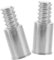 Healeved 2 Stücke Garten Besen Gewinde Griff Adapter 25mm Durchmesser Aluminium Legierung Gewinde Mopp Stick Verlängerung Pole Befestigung