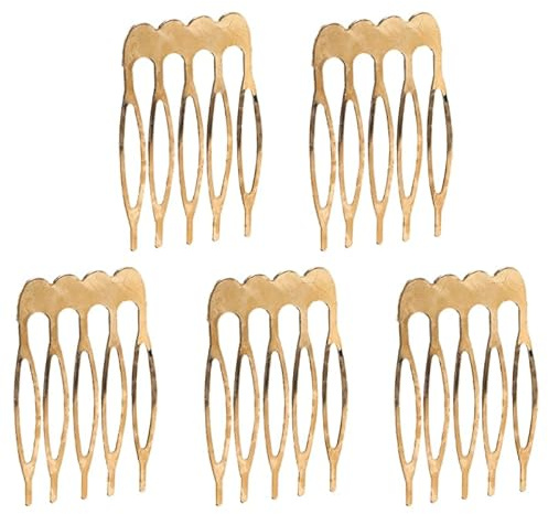 Beaupretty Haarkämme Für Damen 5 Stück Kleine Metall Seitenkämme Haarschmuck Zubehör Für Feines Haar Und Festliche Frisuren Styling