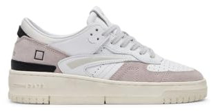 D.A.T.E. Sneakers TORNEO in CAMOSCIO E Pelle Rosa Cipria E Bianco W411TONTWP Rosa 38