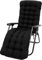 PATNFR Sun Lounger Cushions with Tie Rope and Non-Slip Top Cover 170 x 50cm Thickened Garden Lounger Chair Pad Recliner High Back Chair Cushion for Indoor Outdoor Garden Patio Beach No Chair (Black)