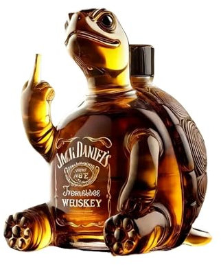 Whiskyflasche Schildkröte Whisky Dekanter Whiskey Schnapsdekanter Geschenke für Männer, 3D Tierstatue Whisky Karaffe Whiskykaraffe für Wein, Likör, Scotch, Bourbon, Brandy - Männergeschenke (A)