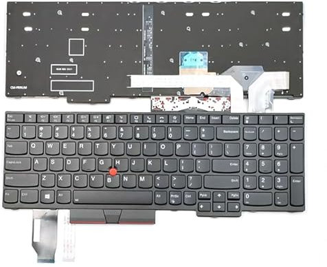 JYJYGDM Parti per Laptop Nuovo for Lenovo ThinkPad T15 Gen 2 Tipo 20W4 20W5 20S6 20S7 P15s Gen 1 P15s Gen 2 Tastiera del Computer Portatile Nero degli Stati Uniti con Retroilluminazione