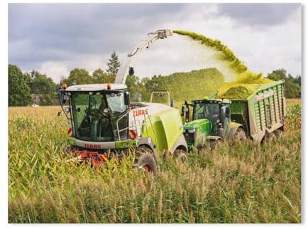 1000 Stück Puzzle，Selbstfahrender Maishäcksler und Traktor mit Ladewagen bei der Maisernte，Erwachsene Kinder Papiers pielzeug Lernspiel（38x26cm）-Z3
