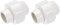 QUARKZMAN 2 Pcs 1/2 Raccord Union PVC pour Tuyau (Embout x Embout) Raccord Union PVC Adaptateur Slip Schedule 40, Joint Torique EPDM, Blanc