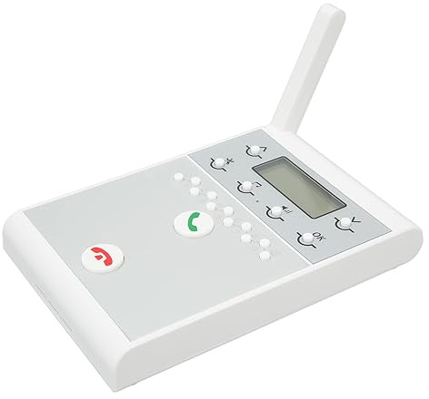 Luocute Wireless Intercom Phone, 1000M Clear Calling Networking Pager Hands Free Intercom System with USB Cable, for Home Hotel Factory Office Communication