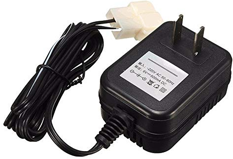 Generisch 2026 IN9 Ladegerät Autoadapter AC 6V Netzteil für Kinder Quad ATV Fahrzeuge Wandstromversorgung (Black, One Size)