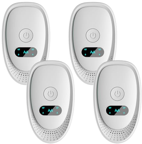 RUTIDA Repelente Ultrasónico de Plagas, 4 Pack Electrónico Repelente Mosquitos Control de Plagas, Repelente Ultrasónico Mosquitos Anti Mosquitos, Moscas, Ratones, Insectos, Hormigas, Arañas