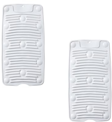 LABRIMP Tavola da Lavaggio Pieghevole Portatile in PVC Ventose Antiscivolo per Lavanderia Domestica, Set 2 Pezzi, per Lavori Domestici e Viaggi Colore Casuale