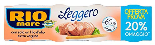 Rio Mare Tuna Fish in Olive Oil 4 x 60g. 60% Less Fat!