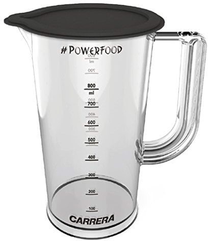 Carrera Measuring Cup No 554 with Lid Lockable for Hand Blender Plastic (BPA), 800 ml