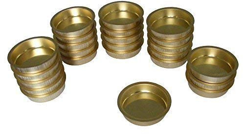 A.J. Wwe - Metallwaren GmbH Teelicht Tülle Teelichthalter vermessingt 60 mm 24 Stck