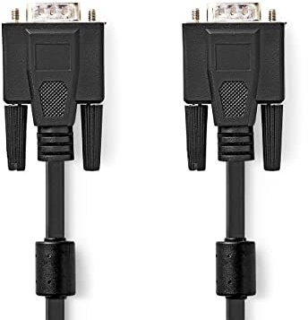 NEDIS - Cavo VGA - Spina VGA - Nichel - 20 m - Rotondo - PVC/ABS - Nero