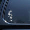 Stukk Stickers Schmetterling mit Blumen Design Fun-Fenster-Stoßfänger-Vinyl-Aufkleber JDM-Aufkleber 7cmx18cm - Weiß