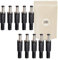 X10 Prise 12 Volt Mâles Connecteur 5.5mm x 2.1mm Alimentation Fiche à Souder 12V - ADAPTOUT Marque Française