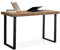 Adec Group Natural, Mesa de Estudio, Escritorio o Despacho, Mesa de Oficina, Color Roble Boreal y Negro, Medidas: 120 cm (Largo) x 60 cm (Ancho) x 73 cm (Alto)