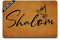IFHUH Shalom Fußmatte mit lustigen Sprüchen für die Vordertür, Gummi, rutschfeste Unterseite, lustige Welcome-Matte für drinnen und draußen, Teppich 59,9 cm (B) x 40,7 cm (L)
