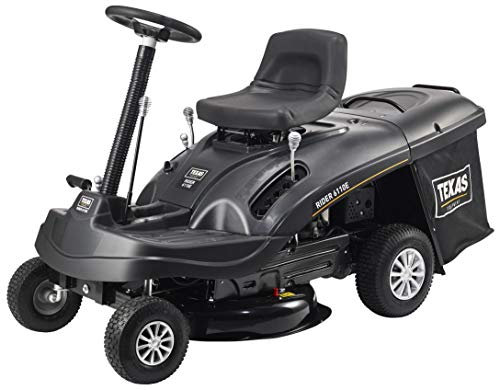 TEXAS Aufsitzmäher Rasen Traktor Rasenmäher Traktor Aufsitzrasenmäher Rasentraktor Rasenmäher Bulldog Gartentraktor Hochgrasmäher Rider 6110E | 196 CCM³ | 6,5 PS | 61 cm | E-Start | 4Vor+1R