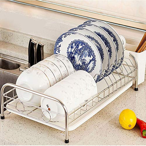 XXXXW Escurridor de Platos Tendedero Plato, Estante for Platos con Bandeja pequeña escurreplatos for Mueble de Cocina Escurridor Cubiertos