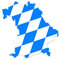 Premium Autoaufkleber Bayern Bundesland Kontur Aufkleber Auto Sticker Camper Motorrad Wohnwagen Waschanlagenfest Witterungs- und UV-beständig