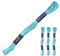 3 Docken Stickgarn je ca. 8m Sticktwist mit Farbverlauf 100% Baumwolle Stickerei Farbwahl, Farbe :55032 Hellblautöne