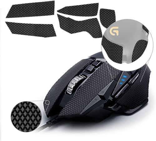 TALONGAMES Rutschfestes Griffband, kompatibel mit Logitech G502 kabelgebundener / G502 kabelloser Gaming-Maus, Handflächenschweißabsorption, dünn 0,5 mm, zuschneidbar, einfach anzubringen, Maushaut
