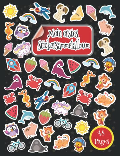 Mein Erstes Stickersammelalbum: Stickeralbum Leer , Stickerheft Leer , Stickeralbum Jungen , Sticker Album Mädchen Leer , Leer Stickerheft , Stickeralbum , Stickeralbum Mädchen