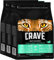 Crave Premium Trockenfutter mit Lachs & Weißfisch für Katzen – Getreidefreies Adult Katzenfutter mit hohem Proteingehalt –3 x 2,8 kg