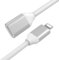 YiYi Nature Life Lightning Extension Cable Male to Female, Sliver Lightning Cable 3.3FT (2 meter) For Iphone, Ipad (6.6ft), White