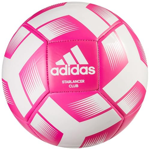 adidas Unisex - Adulto Starlancer Club Ball, Team Shock Rosa/Bianco, 5