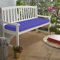 KISAA Living 2 Seater Water Resistant Outdoor Bench Pad Seat Cushion Garden Furniture Comfortable Removable Cover, Water Resistant Garden Bench Cushion (Purple)