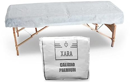 XARA Drap Jetable Table Massage - Réglable - Drap Table de Massage - 95 x 220 cm - Lot 20 - Protege Matelas Jetable - En TNT sans Odeur - Repousse les liquides - Recyclable