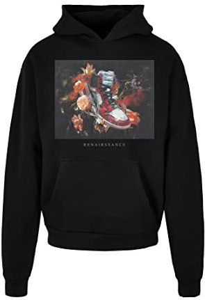 Mister Tee Herren Kapuzenpullover Renairssance Painting Oversize Hoodie Black XS