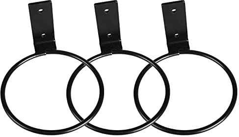 KOCAN 3 Pcs Flower Pot Holder Ring Wall Mounted 5 inch Plant Wall Hanger Rings Metal Plant Hooks Holders Wall Planter Hook