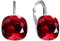 Damen Hängen Ohrringe Silber 925 mit Marken Kristalle Zirkonia - Schmuck Echt Silberne Hängende Ohrhanger für Frauen und Mädchen - Hängeohrringe Ideal Geschenk (Siam)