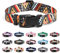 Mercano Adjustable Dog Collar - Special Design Patterns, Soft Nylon Comfortable Durable Pet Collar for Small Medium Large Dogs (S, Ethnic Gold)