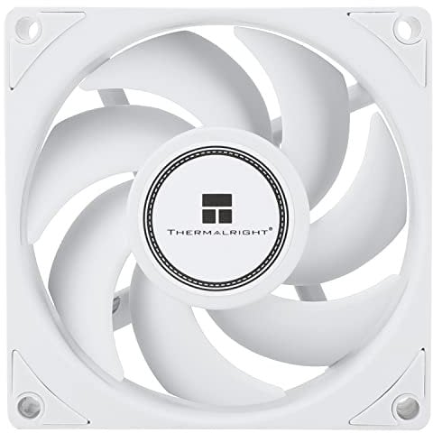 Thermalright TL-B8W CPU Fan, Computer Case Cooling Quiet 4pin PWM, 80mm Silent Cooler Fan, 2200RPM Speed, CPU Cooling(White)